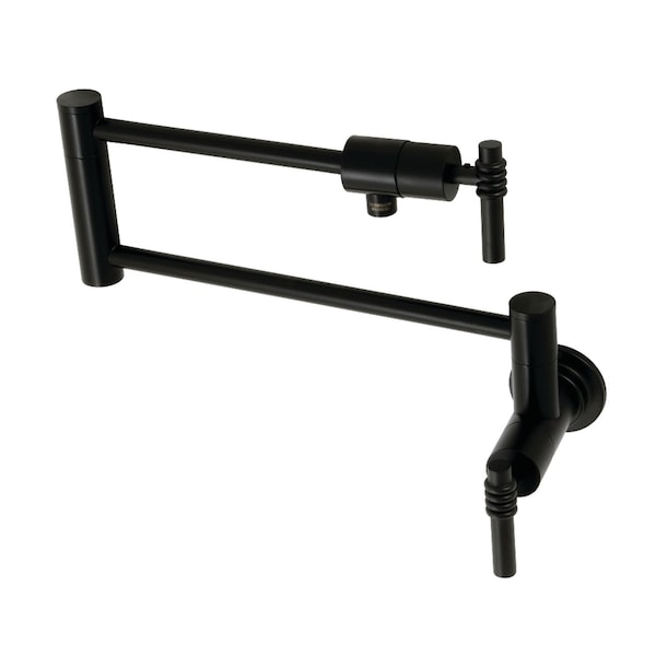 KS4100ML Milano Wall Mount Pot Filler, Matte Black